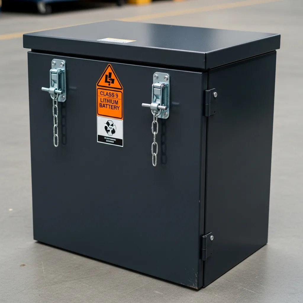 Neutraler geschlossener Transportbehälter für die abgestimmte Batterieübergabe