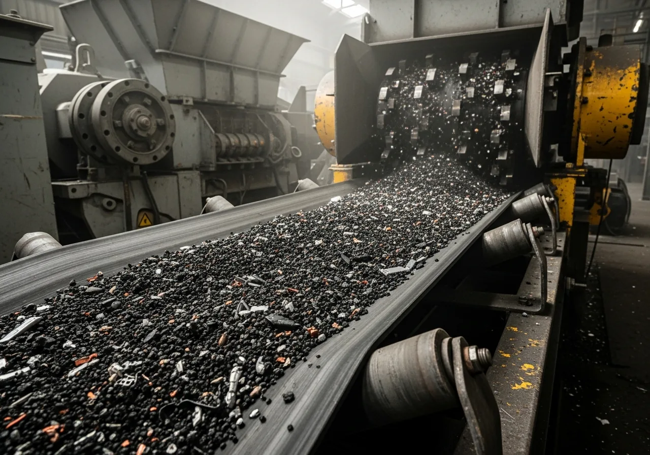 Neutrale Anlage zur Sortierung von Materialfraktionen